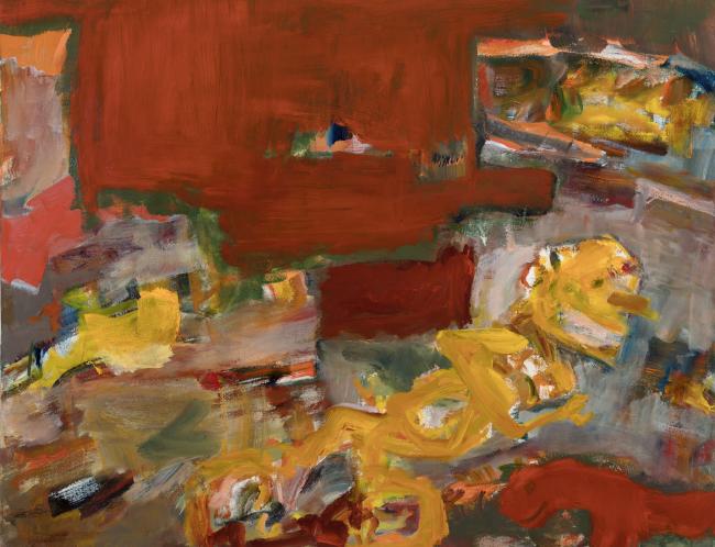 Anna-Leena Vilhunen: Kilpajuoksu / Race (2026, öljy kankaalle, 80 x 100 cm) | Kuva: Jouko Vatanen