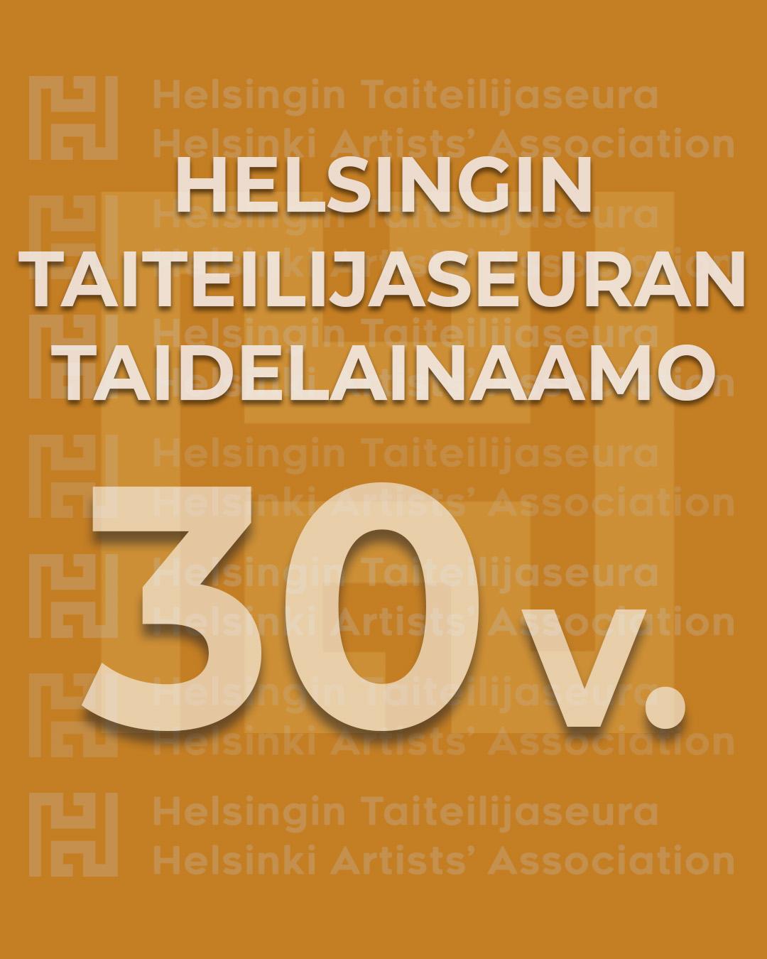Helsingin Taiteilijaseuran Taidelainaamon 30-vuotisjuhlalogo