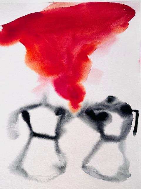 Ritva Määttänen-Valkama: Ti amo (2005, akvarelli, 60 x 44 cm, kehystettynä 72 x 52 cm) Ritva Määttänen-Valkama: Ti amo (2005, akvarelli, 60 x 44 cm, kehystettynä 72 x 52 cm)