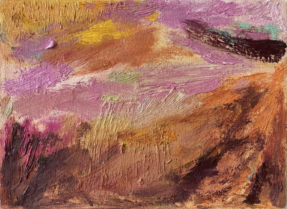 Saija Starr: Kaikki jännite on poissa (All Tension Is Gone, 2024, oil on canvas, 24 cm x 33 cm) Saija Starr: Kaikki jännite on poissa (All Tension Is Gone, 2024, oil on canvas, 24 cm x 33 cm)