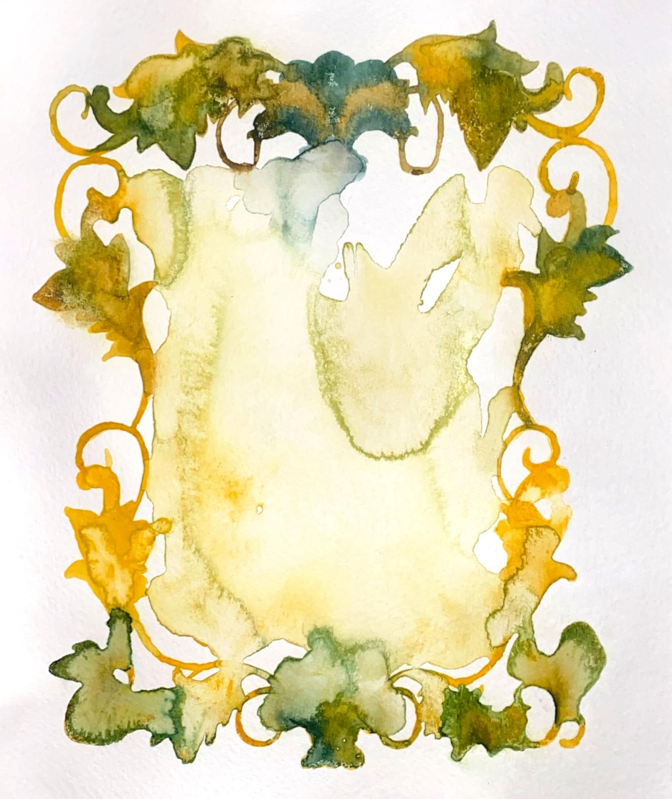 Eero Yrjölä: Peilikuva (Reflection, 2022, aquarelle)