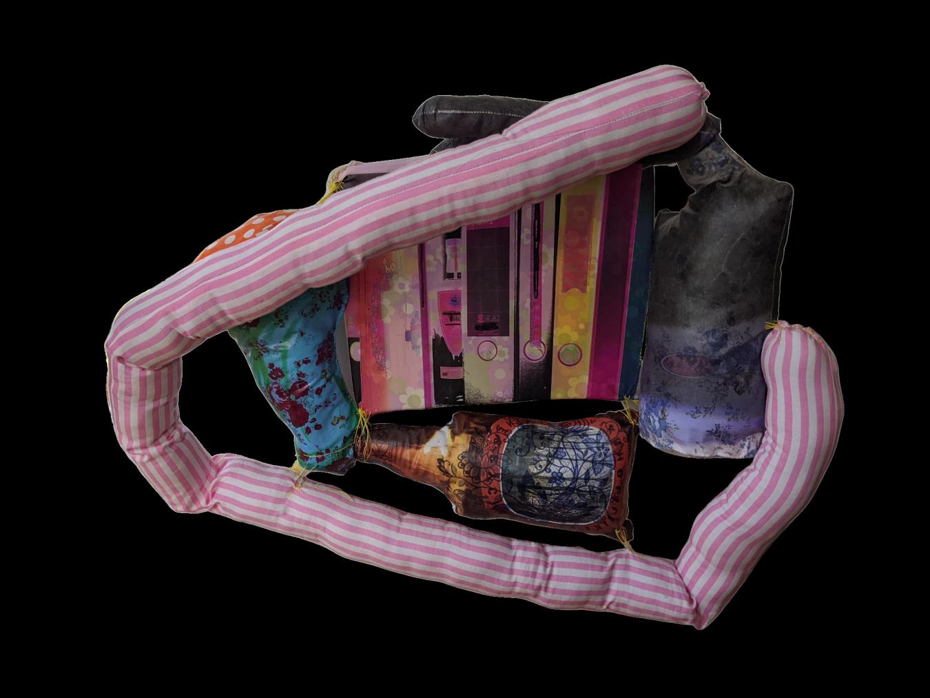 Laura Kärki: A Businesswoman from the North (2020–2024, mixed media, 57 x 45 x13 cm)