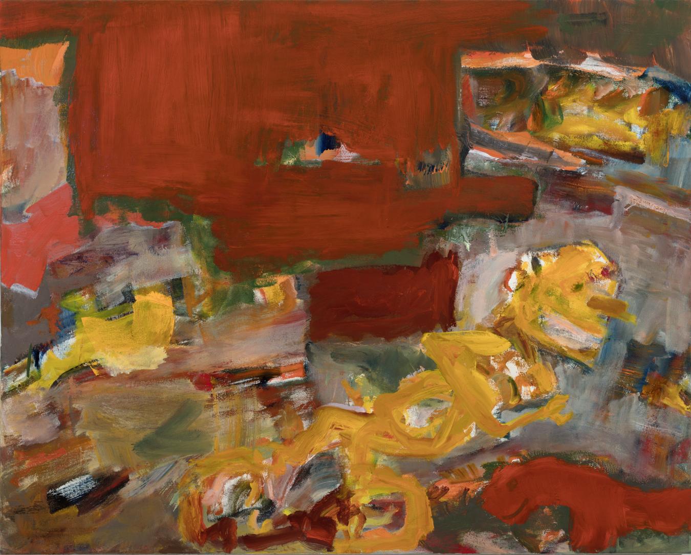 Anna-Leena Vilhunen: Kilpajuoksu / Race (2026, öljy kankaalle, 80 x 100 cm) | Kuva: Jouko Vatanen