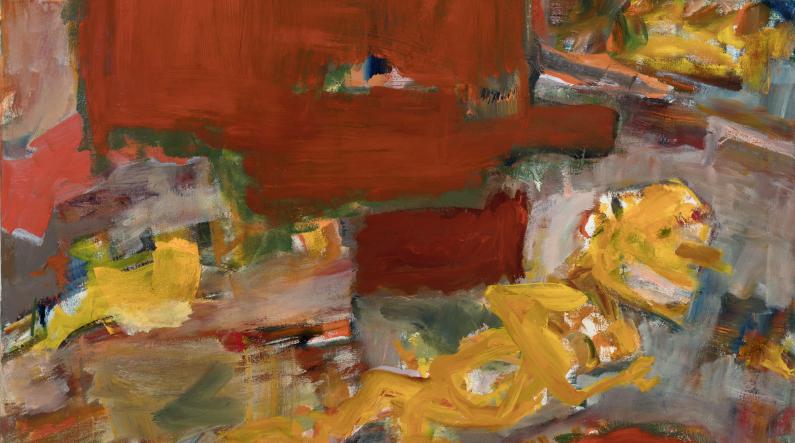 Anna-Leena Vilhunen: Kilpajuoksu / Race (2026, öljy kankaalle, 80 x 100 cm) | Kuva: Jouko Vatanen